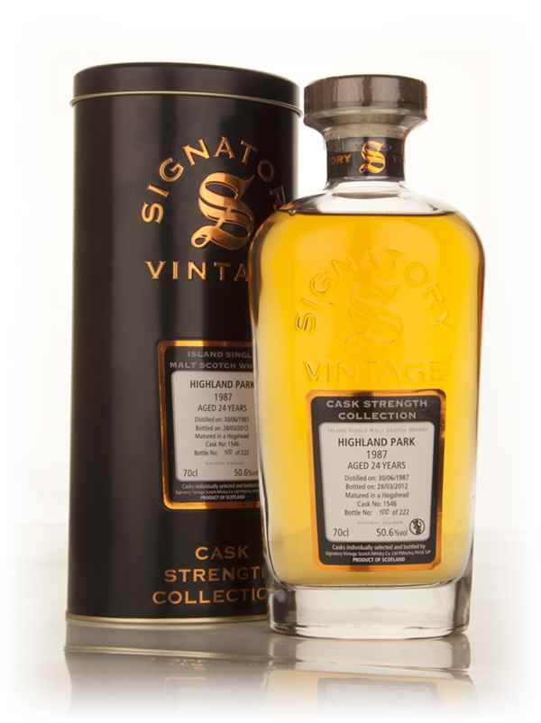 Highland Park 24 Year Old 1987 (cask 1546) - Cask Strength Collection (Signatory)