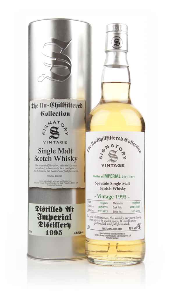 Imperial 18 Years Old 1995 (casks 50280+50281) - Un-Chillfiltered (Signatory)