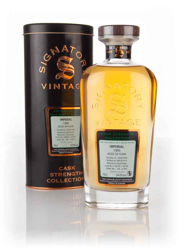 Imperial 20 Year Old 1995 (casks 50254 & 50256) - Cask Strength Collection (Signatory)