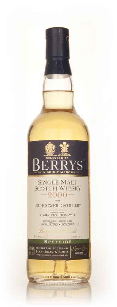 Inchgower 12 Year Old 2000 (cask 809759) (Berry Bros. & Rudd)