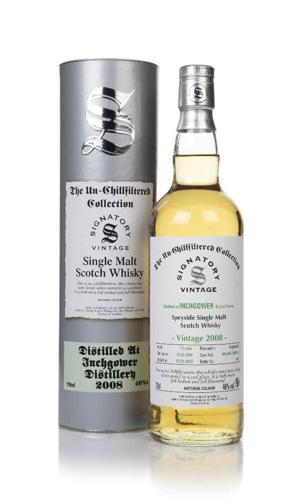 Inchgower 13 Year Old 2008 (casks 801489 & 801490) - Un-Chillfiltered Collection (Signatory)