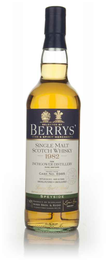 Inchgower 30 Year Old 1982 (cask 6985) (Berry Bros. & Rudd)