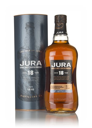 Jura Single Malt Scotch 18 year old Whisky 70cl 