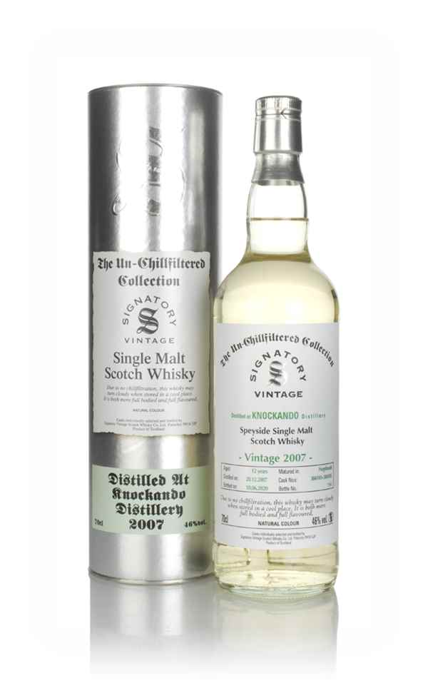Knockando 12 Year Old 2007 (casks 304103 & 304105) - Un-Chillfiltered Collection (Signatory)