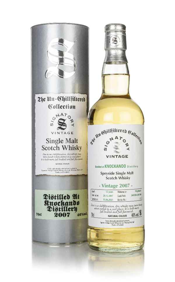 Knockando 13 Year Old 2007 (casks 304100 & 304104) - Un-Chillfiltered Collection (Signatory)