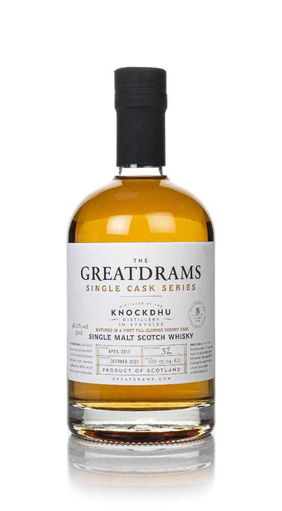 Knockdhu 8 Year Old 2013 - Single Cask Series (GreatDrams)