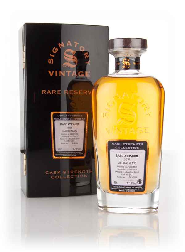 Rare Ayrshire 40 Year Old 1975 (cask 3421) - Cask Strength Collection Rare Reserve (Signatory)