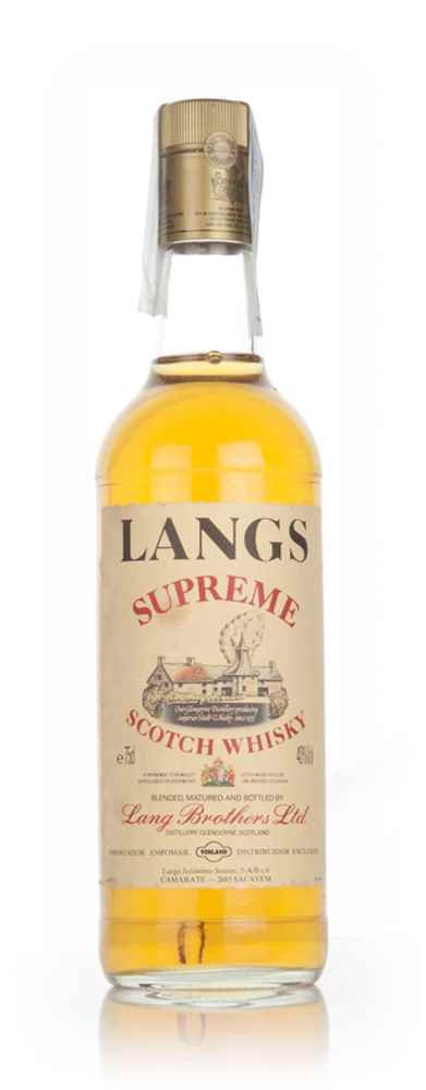 Langs Supreme Blended Scotch Whisky 1970s