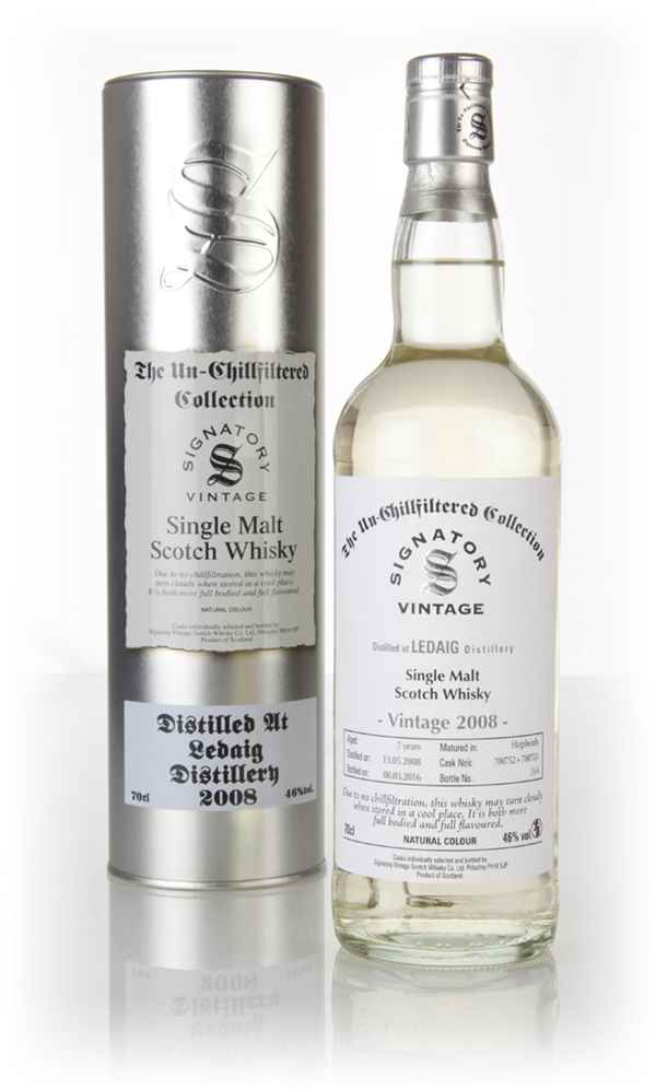 Ledaig 7 Year Old 2008 (casks 700752 & 700753) - Un-Chillfiltered Collection (Signatory)