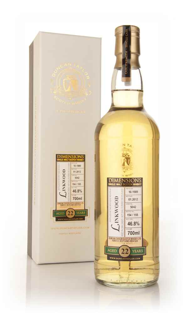 Linkwood 22 Year Old 1989 Cask 5042 - Dimensions (Duncan Taylor)