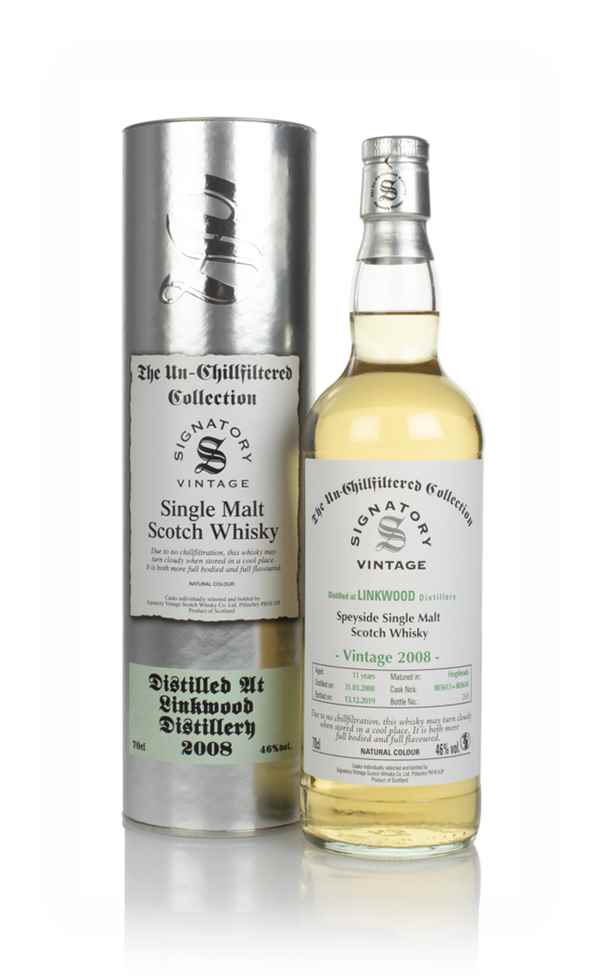 Linkwood 11 Year Old 2008 (casks 803613 & 803614) - Un-Chillfiltered Collection (Signatory)