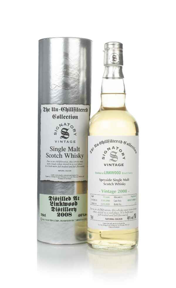 Linkwood 12 Year Old 2008 (casks 803617 & 803618) - Un-Chillfiltered Collection (Signatory)