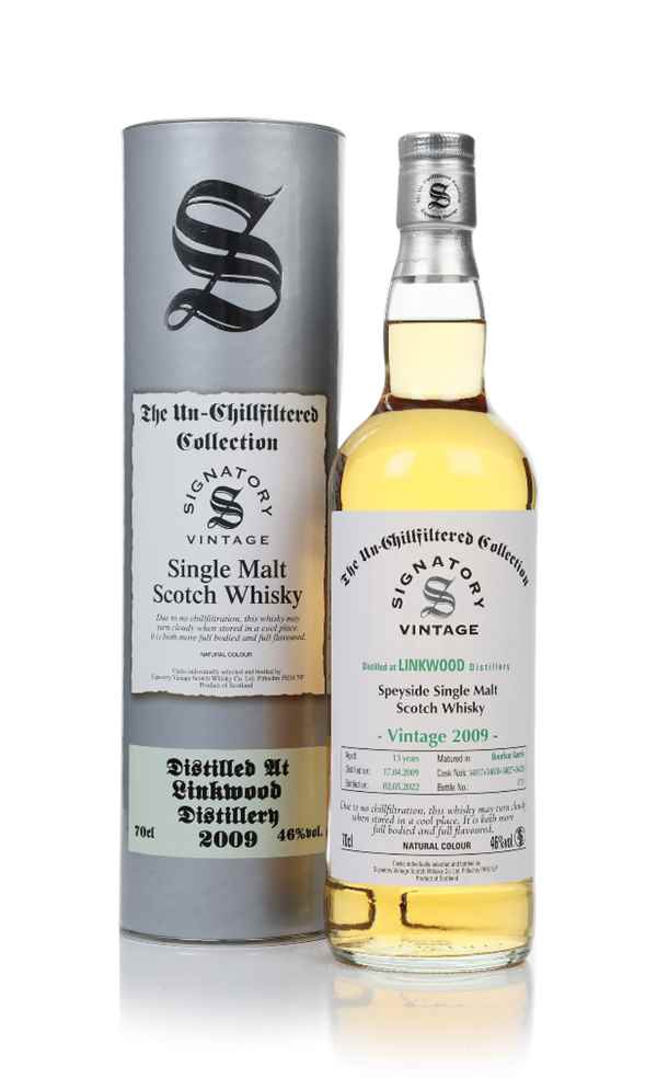 Linkwood 13 Year Old 2009 (casks 34017 & 34018 & 34027 & 34028) - Un-Chillfiltered Collection (Signatory)
