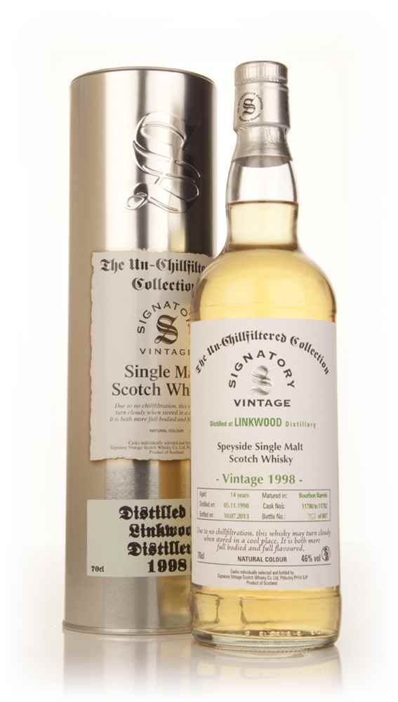 Linkwood 14 Year Old 1998 (casks 11780-11782) - Un-Chillfiltered Collection (Signatory)