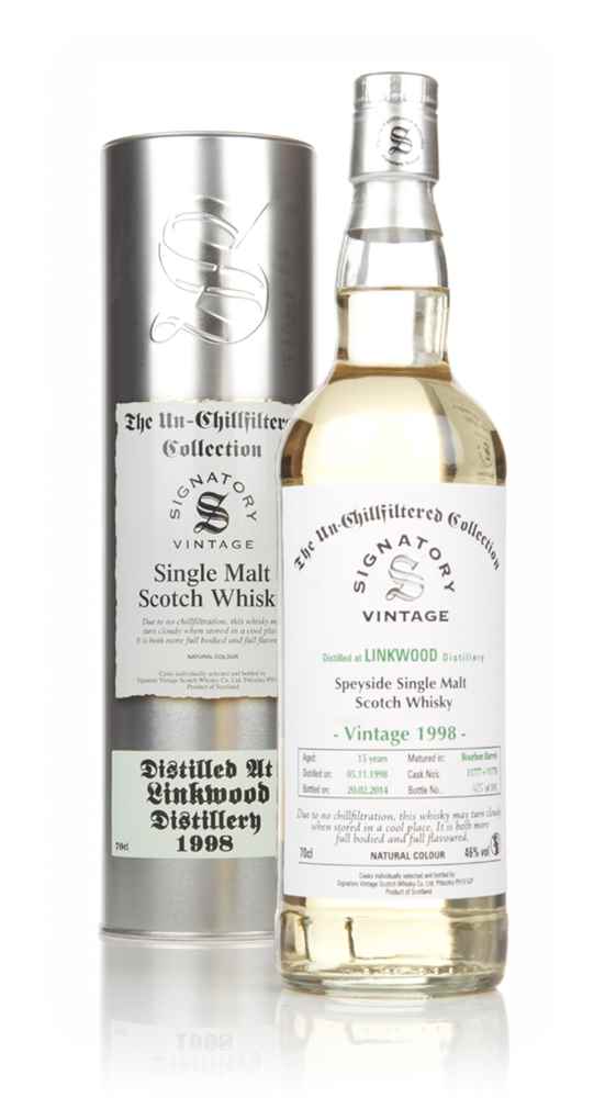 Linkwood 15 Year Old 1998 (casks 11777+11778) - Un-Chillfiltered (Signatory)