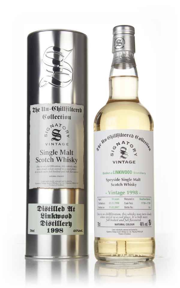 Linkwood 18 Year Old 1998 (casks 11788 & 11789) - Un-Chillfiltered Collection (Signatory)