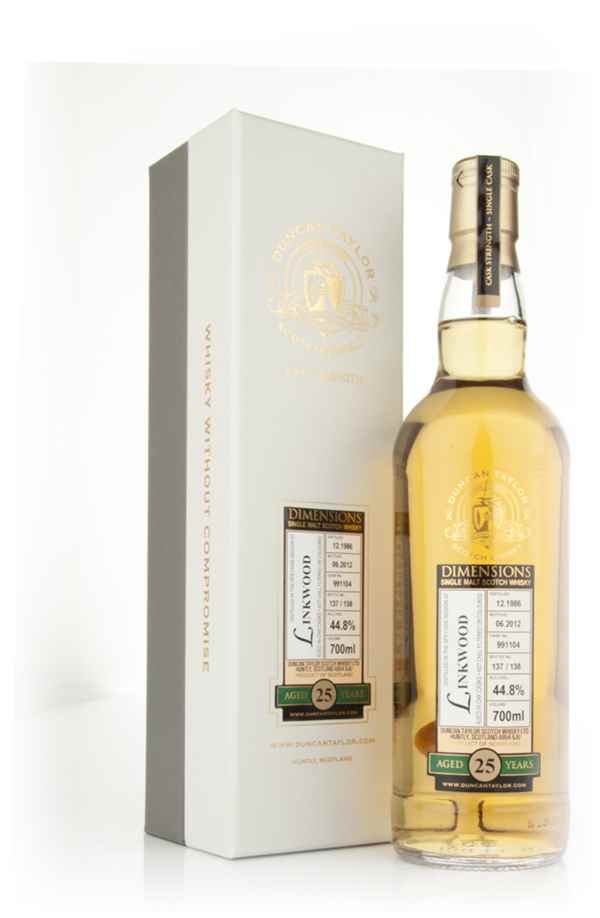 Linkwood 25 Year Old 1986 Cask 991104 - Dimensions (Duncan Taylor)
