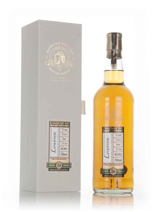 Linkwood 26 Year Old 1990 (cask 5046) - Dimensions (Duncan Taylor)