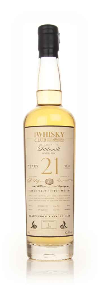Littlemill 21 Year Old 1991 (The Whisky Club)