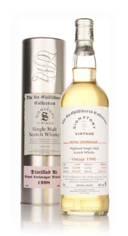Royal Lochnagar 12 Year Old 1998 - Un-Chillfiltered (Signatory)