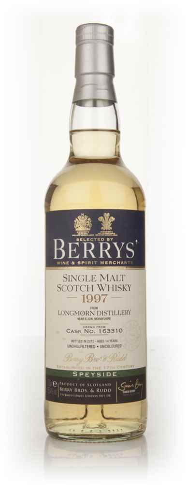 Longmorn 1997 (cask 163310) (Berry Bros. & Rudd)