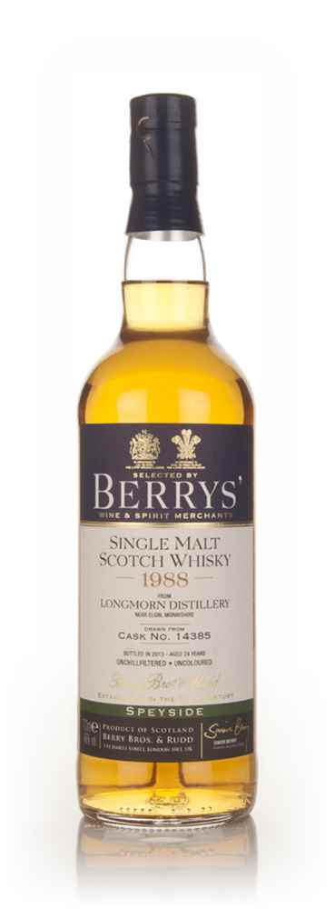 Longmorn 24 Year Old 1988 (cask 14385) - (Berry Bros. & Rudd)