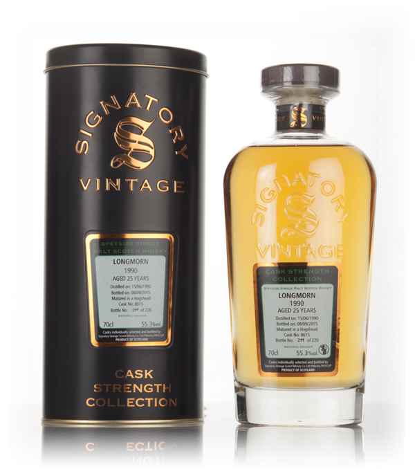Longmorn 25 Year Old 1990 (cask 8615) - Cask Strength Collection (Signatory)