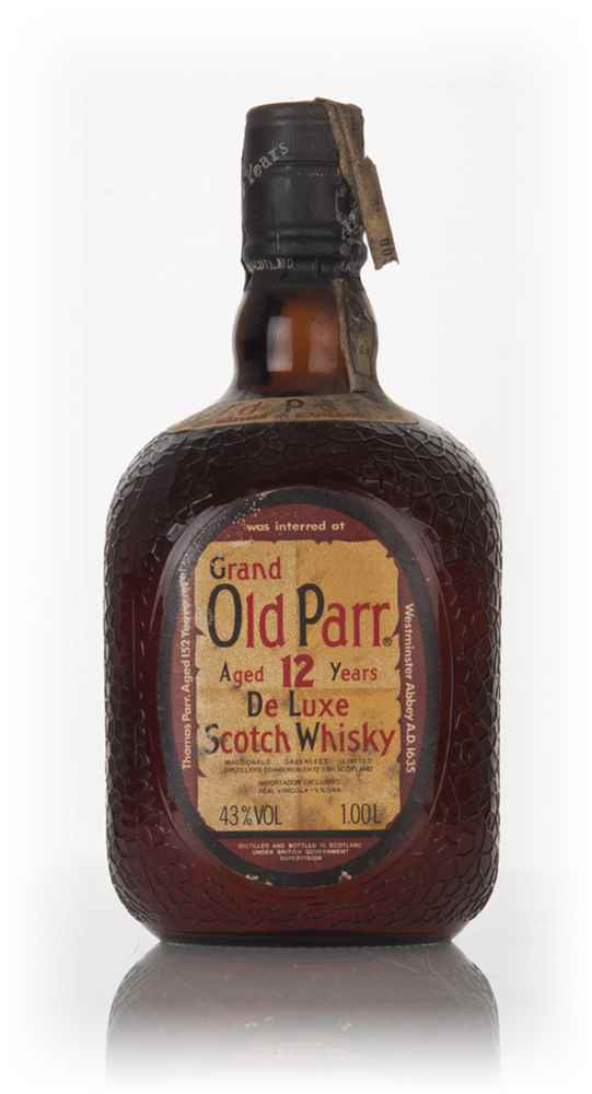 Grand Old Parr 12 Year Old De Luxe 1L - 1970s
