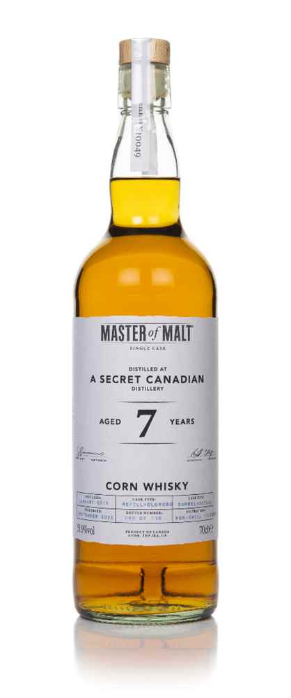 Secret Canadian Distillery 7 Year Old 2015 Single Cask (Master of Malt)