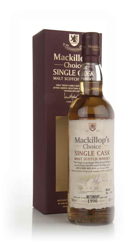 Miltonduff 1990 (cask 9701) - Mackillops Choice (bottled 2010)