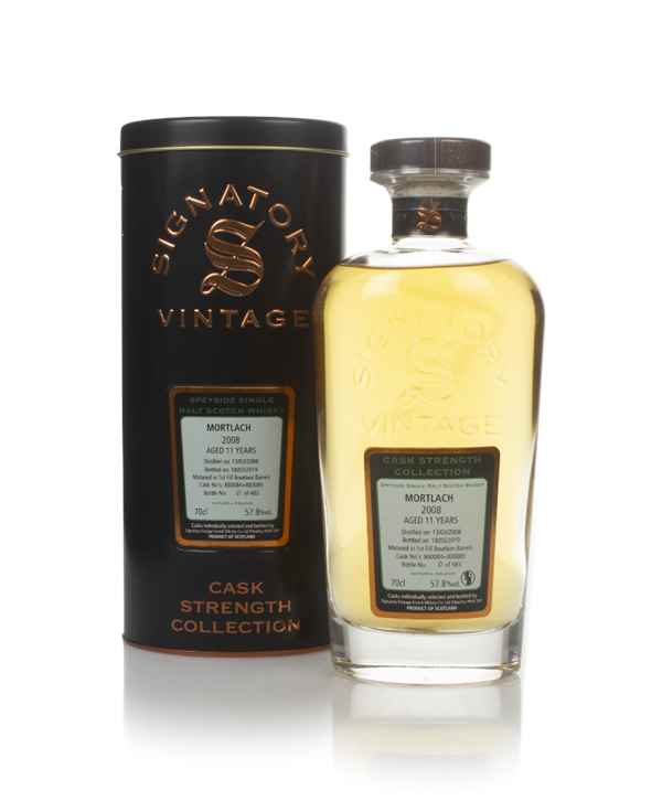 Mortlach 11 Year Old 2008 (cask 800084 & 800085) - Cask Strength Collection (Signatory)