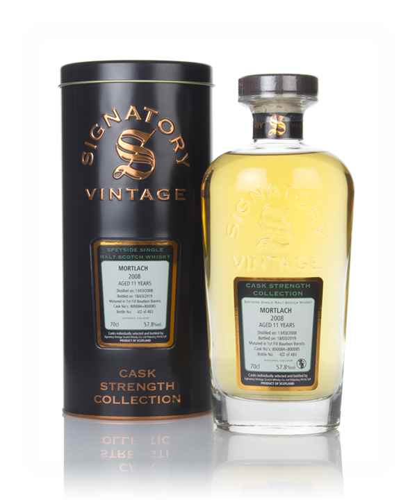 Mortlach 11 Year Old 2008 (casks 800084 & 800085) - Cask Strength Collection (Signatory)