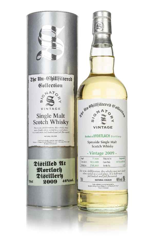 Mortlach 11 Year Old 2009 (casks 317315 & 317319) - Un-Chillfiltered Collection (Signatory)