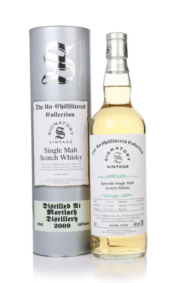 Mortlach 12 Year Old 2009 (casks 317273 & 317275 & 317280) - Un-Chillfiltered Collection (Signatory)
