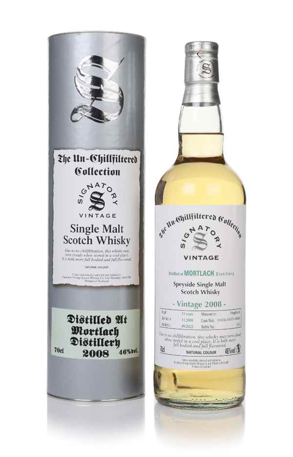 Mortlach 13 Year Old 2008 (casks 314536 & 314537 & 314560) - Un-Chillfiltered Collection (Signatory)