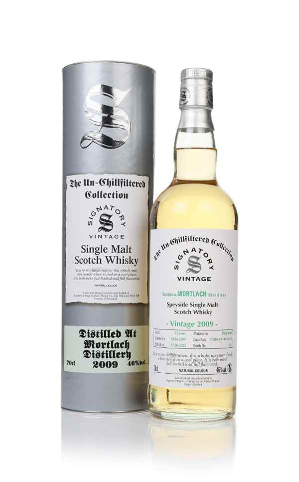 Mortlach 13 Year Old 2009 (casks 305108 & 305109 & 305120) - Un-Chillfiltered Collection (Signatory)