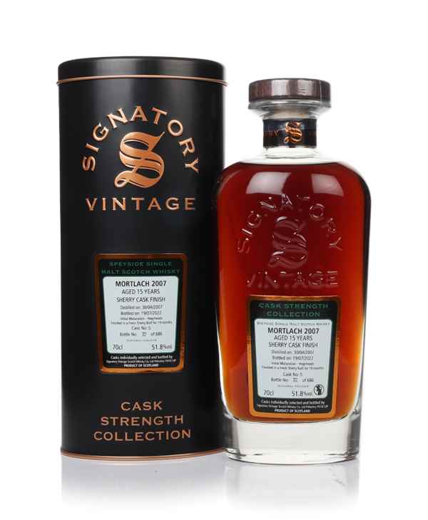 Mortlach 15 Year Old 2007 (cask 5) - Cask Strength Collection (Signatory)