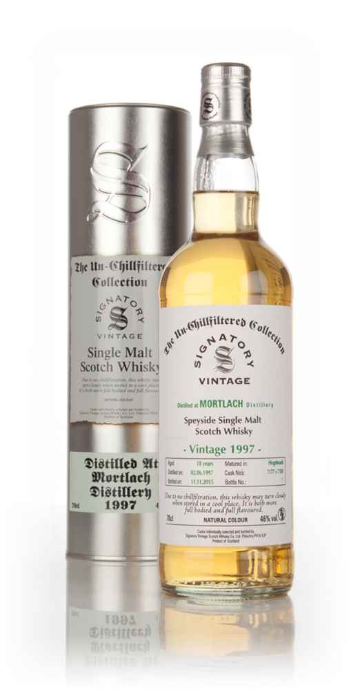 Mortlach 18 Year Old 1997 (casks 7177 + 7181) - Un-Chillfiltered Collection (Signatory)