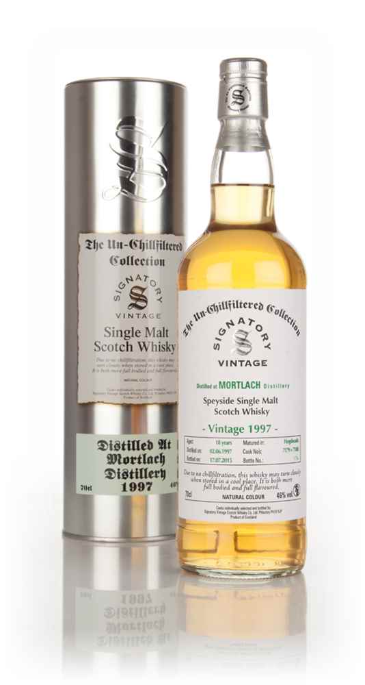 Mortlach 18 Year Old 1997 (casks 7179 + 7180) - Un-Chillfiltered Collection (Signatory)