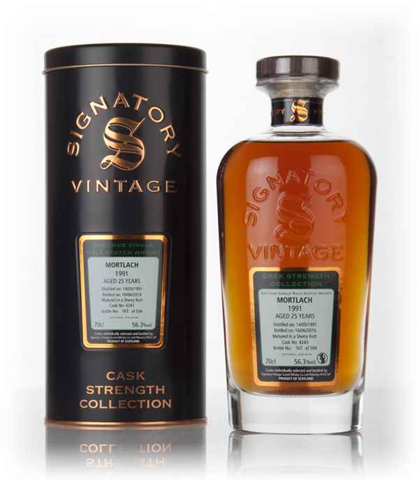 Mortlach 25 Year Old 1991 (cask 4243) - Cask Strength Collection (Signatory)
