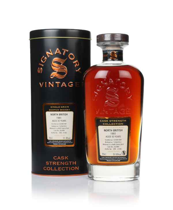 North British 30 Year Old 1991 (cask 262080) - Cask Strength Collection (Signatory)