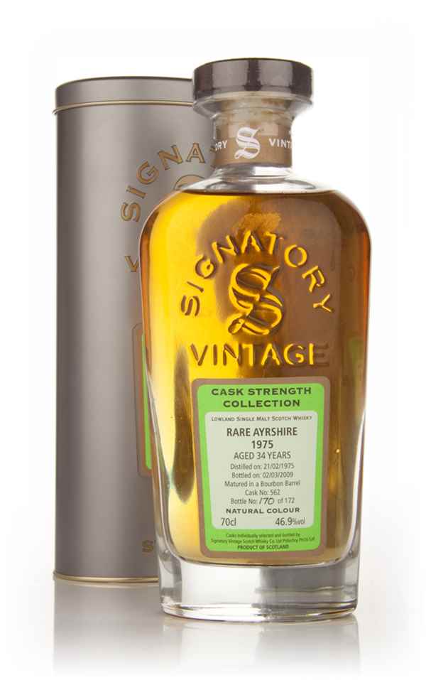Rare Ayrshire 34 Year Old 1975 Cask 562 - Cask Strength Collection (Signatory)