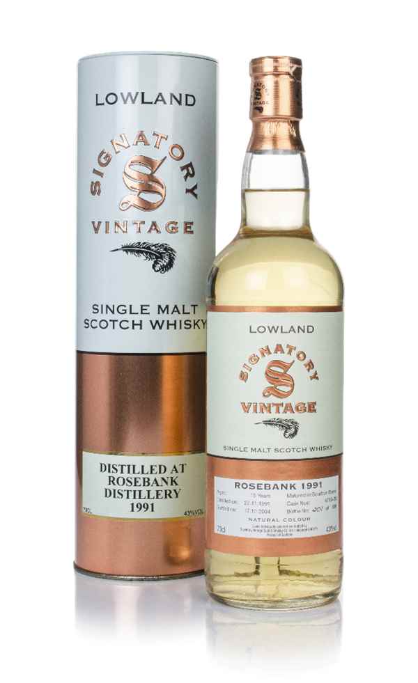 Rosebank 13 Year Old 1991 (cask 4719 & 20) - Signatory