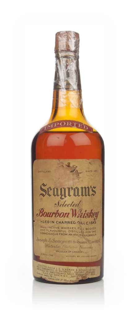 Seagram's Selected Bourbon Whiskey - 1940s