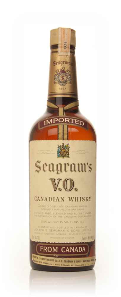 Seagram’s V.O. 6 Year Old Canadian Whisky - 1974