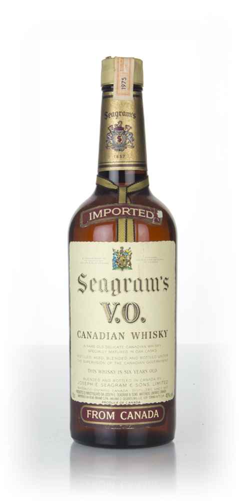 Seagram's V.O. 6 Year Old Canadian Whisky - 1975