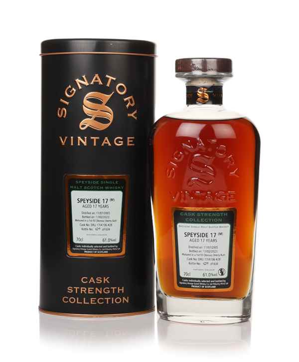 Secret Speyside 17 Year Old 2005 (cask DRU 17/A106 #28) - Cask Strength Collection (Signatory)
