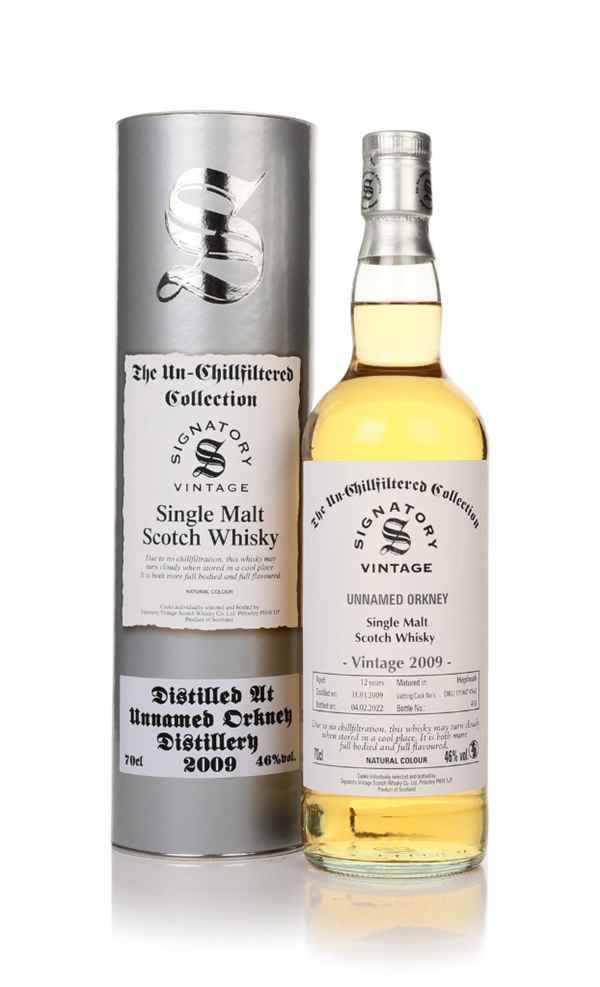 Unnamed Orkney 12 Year Old 2009 (casks DRU17/A67 #1+2) - Un-Chillfiltered Collection (Signatory)