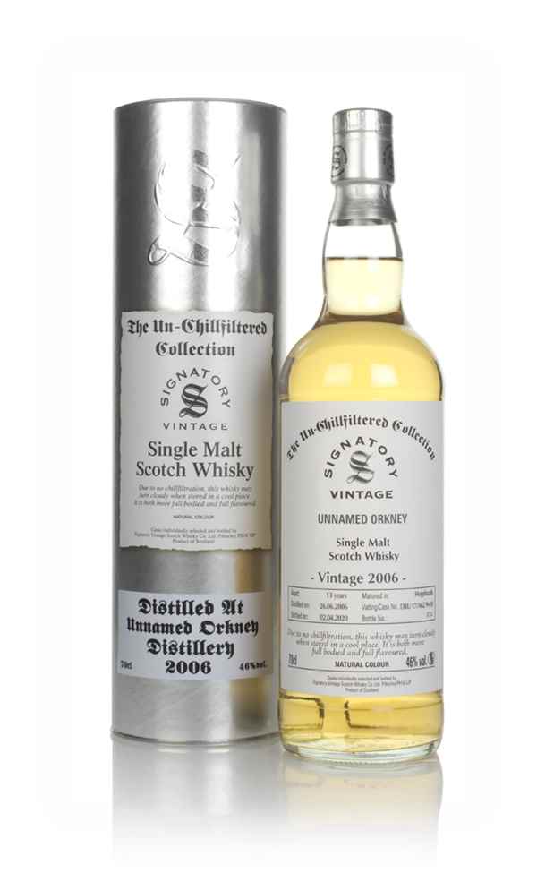 Unnamed Orkney 13 Year Old 2006 (casks 17/A62 9 & 10) - Un-Chillfiltered Collection (Signatory)