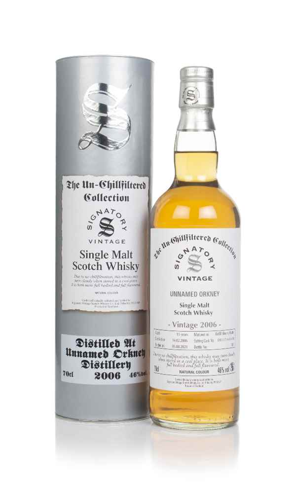 Unnamed Orkney 15 Year Old 2006 (casks 17/A65 #18) - Un-Chillfiltered Collection (Signatory)